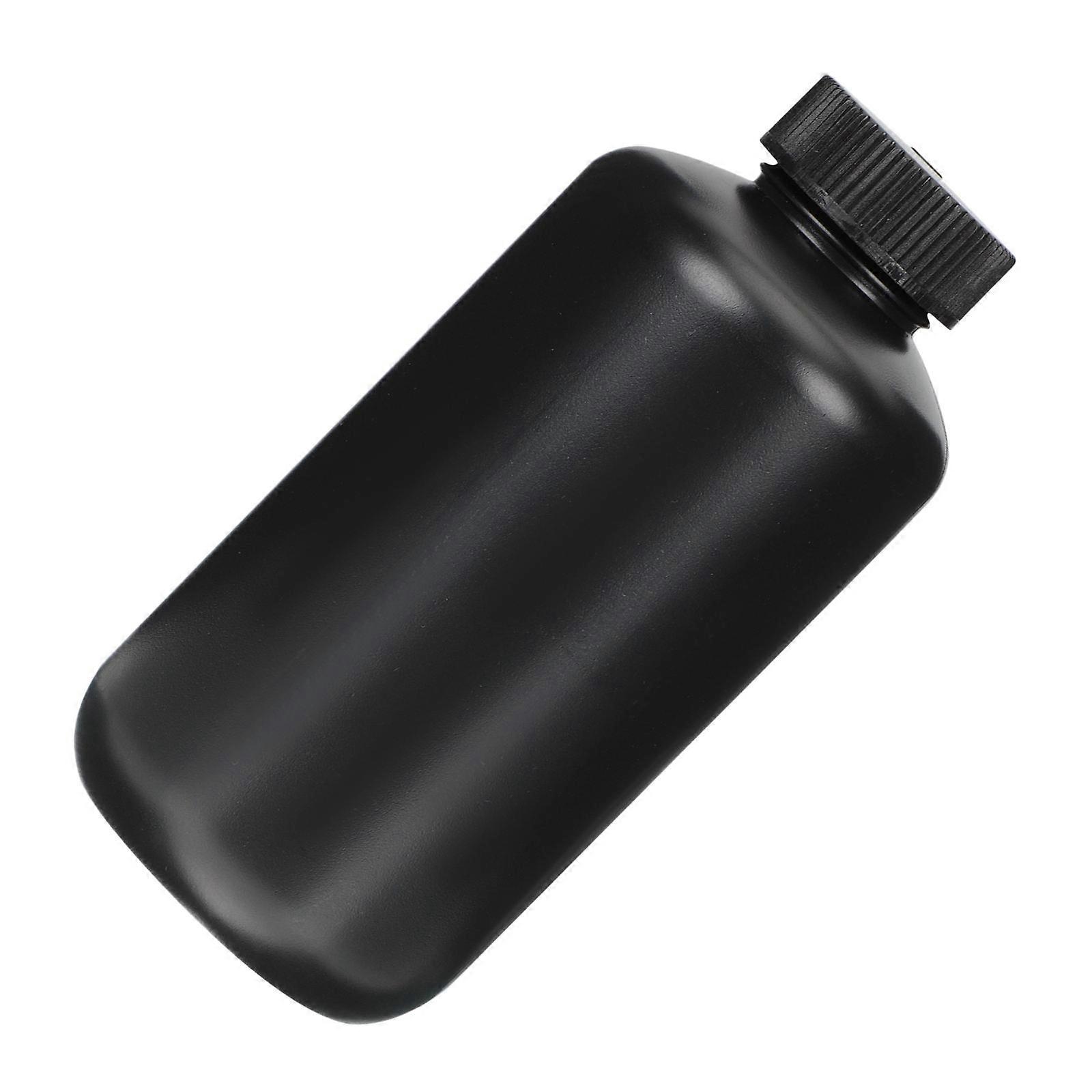 Black 500ml Laboratory Reagent Bottle For Chemical Storage With UV Protection Seal 4Pcs