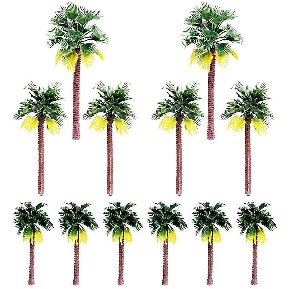 Sandbox Trees 36 Pcs Miniature Plants Model Making Assorted Color Decorative DIY Crafts Compact