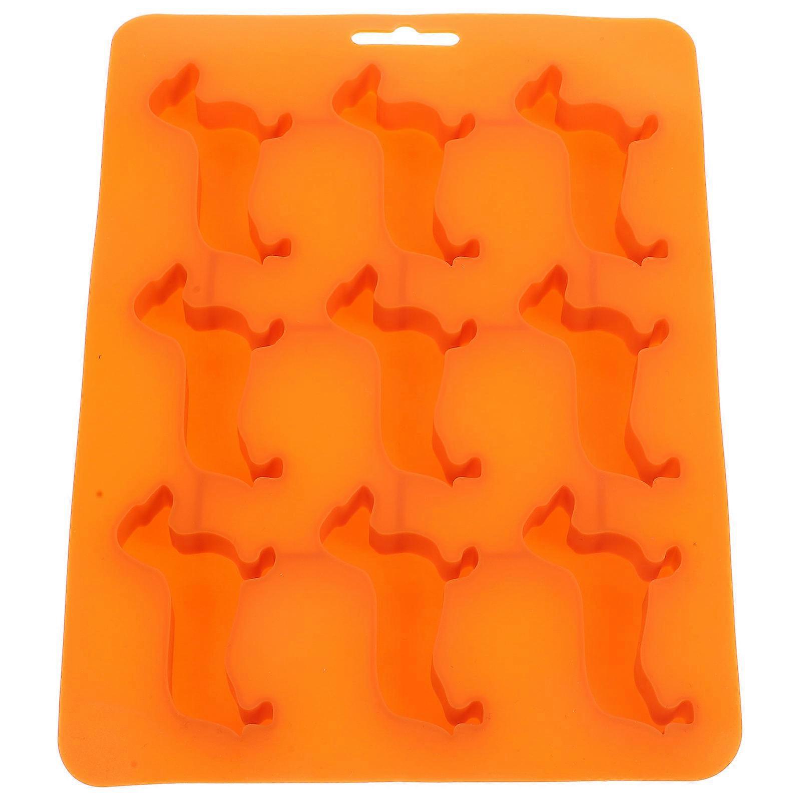 Cute Silicone Mold for Chocolate Making 2Pcs Animal Dog Pattern Mold
