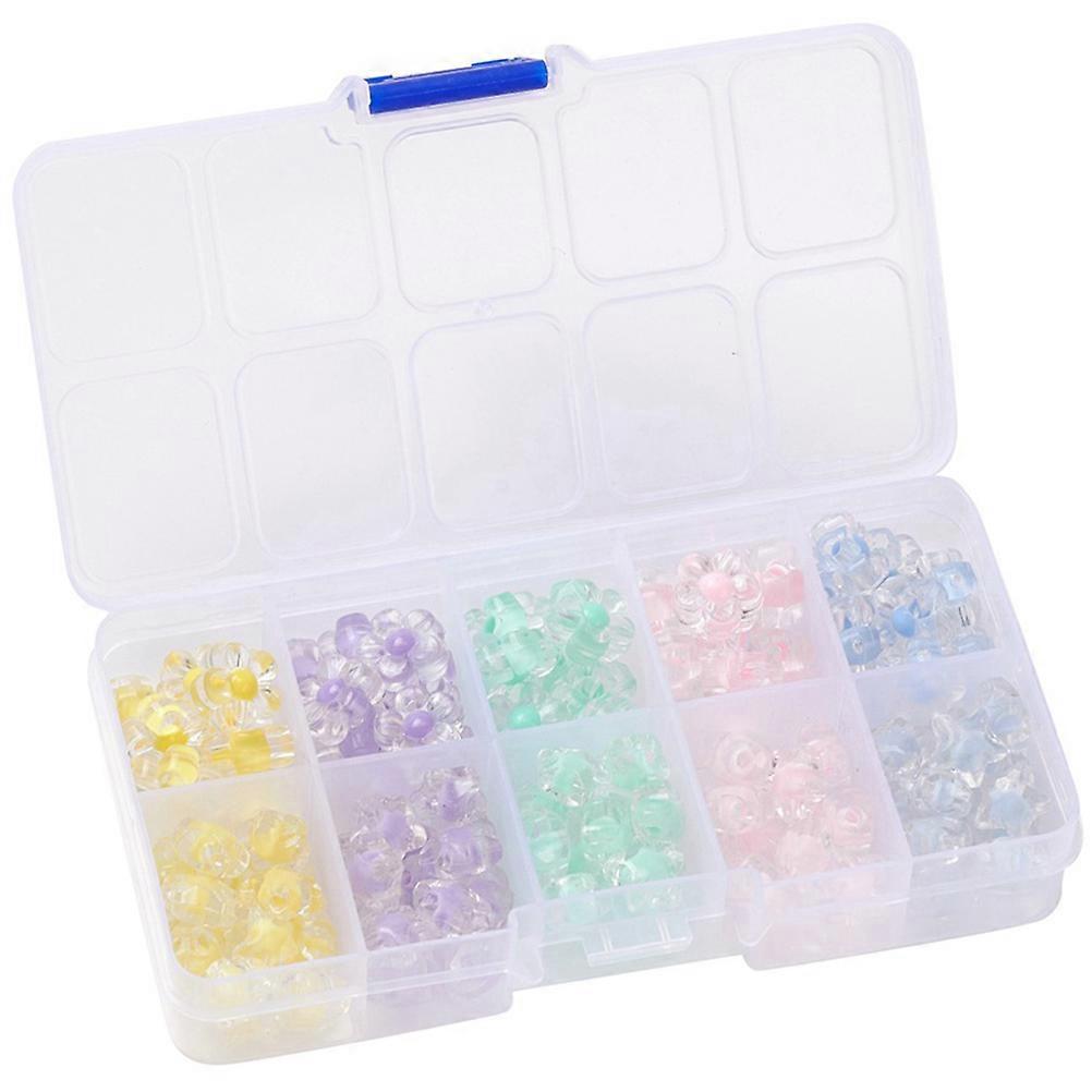 Acrylic Beads Star Shaped for Bracelet Making 2 Boxes Assorted Color