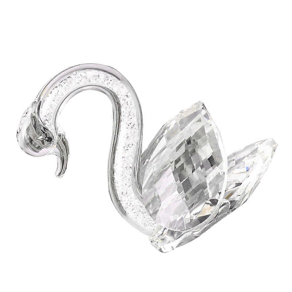 Elegant Crystal Swan Statue Desktop Ornament For Home Decoration 8*5 Cm 1Pack