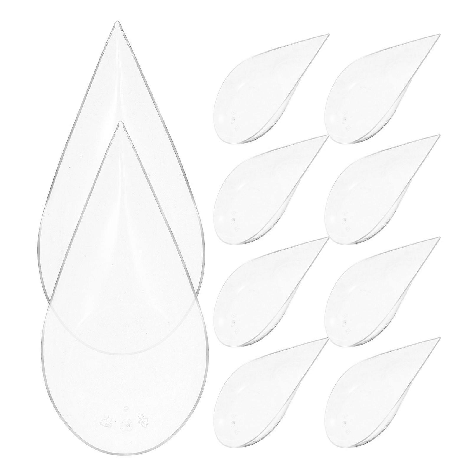 Appetizer Plates Mini Snack Dish For Housewarming Gift 100Pcs Transparent Plastic Material