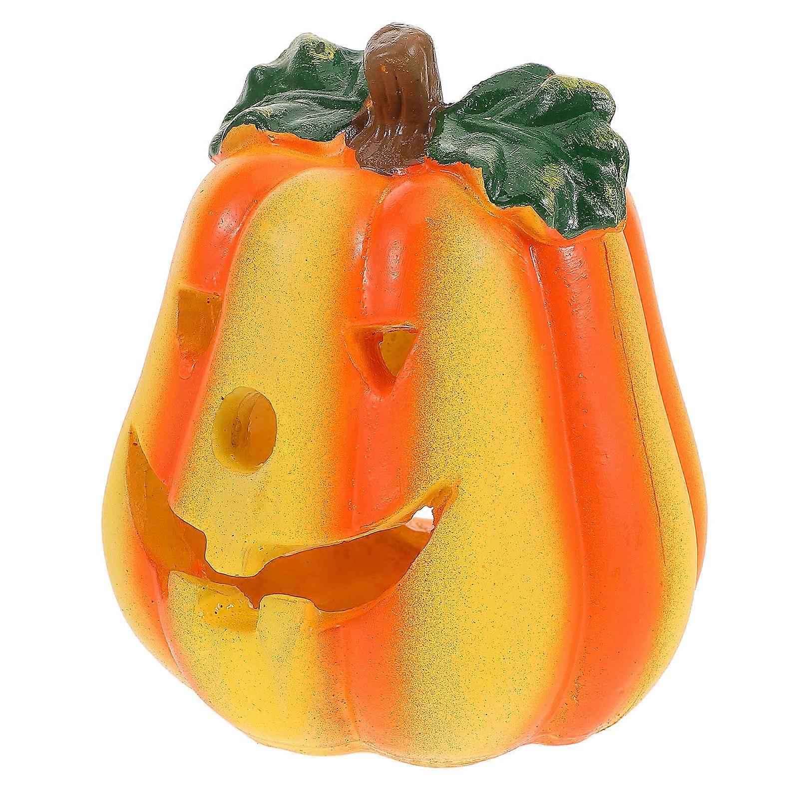 Orange Reptile Hide Place Resin Shelter for Lizard Habitat 2Pcs
