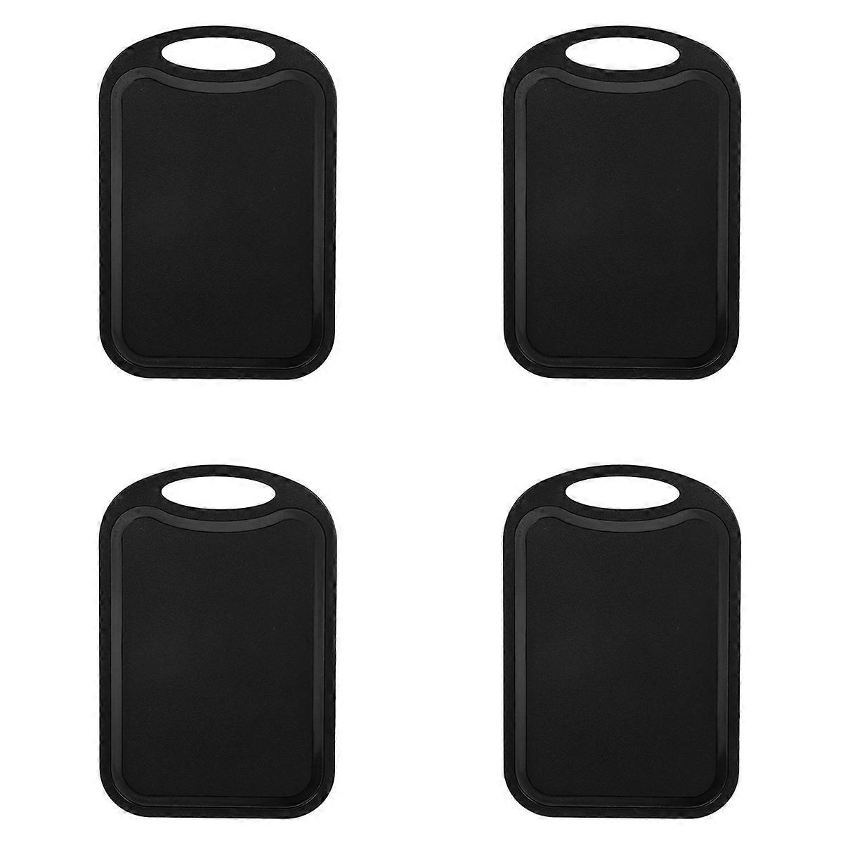 Plastic Chopping Block Vegetable Cutting Board With Hang Hole Black