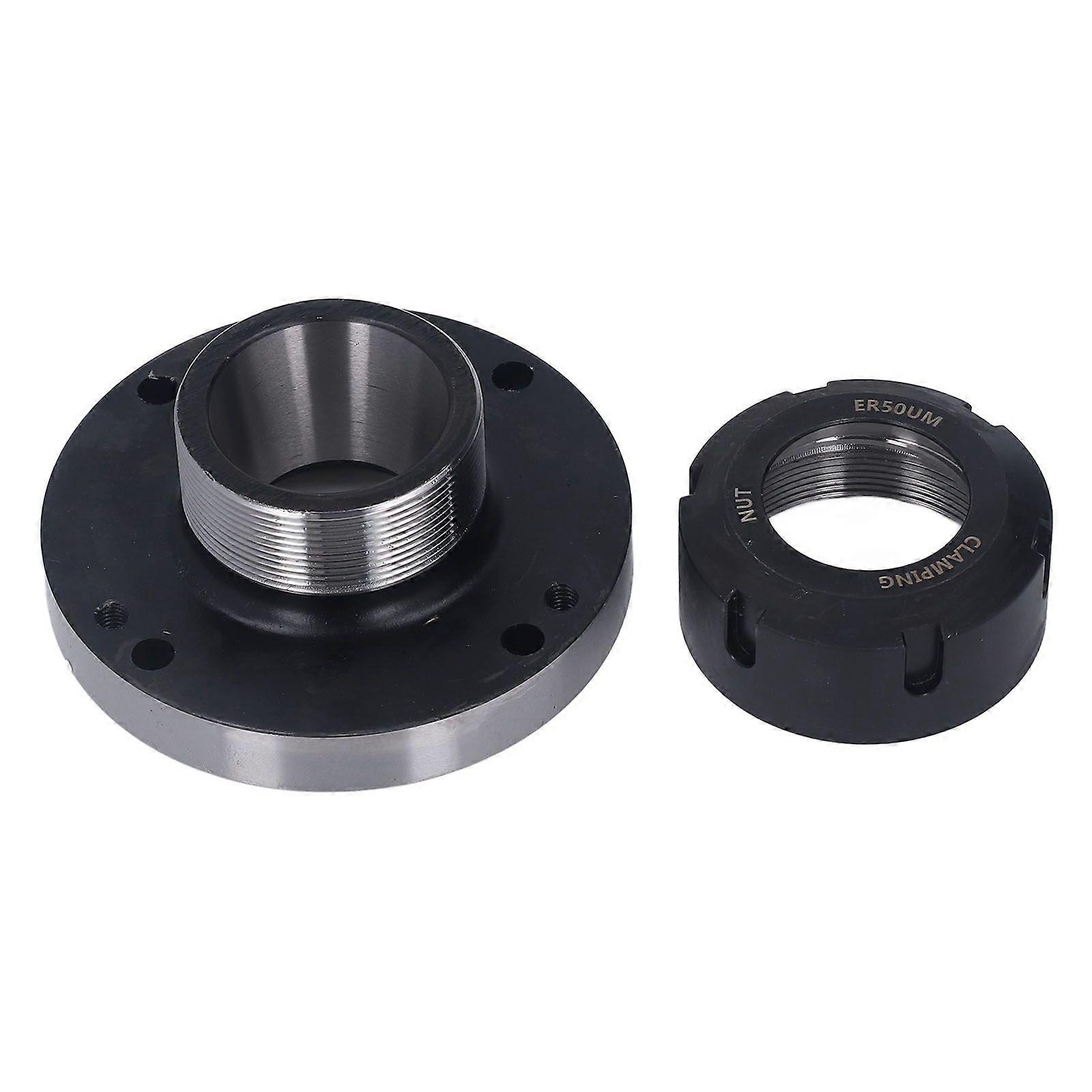 ER50 Collet Chuck 125mm Diameter 7 Hole 0.005 High Accuracy Lathe Collet Holder Tool for CNC Milling Machine