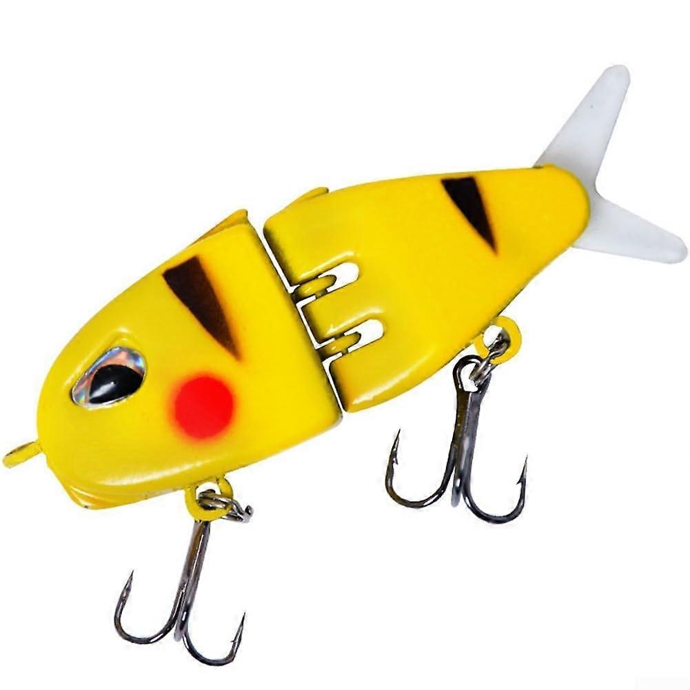 3D Printed Lures For Bass And Trout Fishing, 6cm Hard Crankbaits, Lifelike Movement, Enhanced Hooking, Yellow