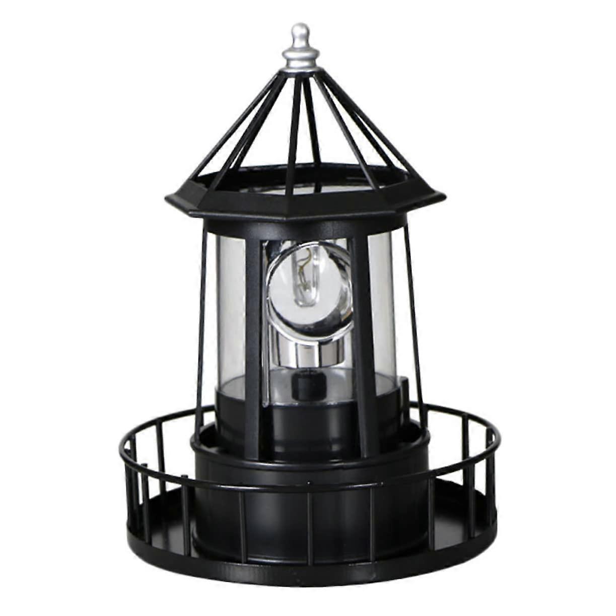 360degree Rotating Lighthouse Led Solar Powered Lamp Rotating Outdoor Garden Decor Lighthouse Lamp Outdoor LED Light