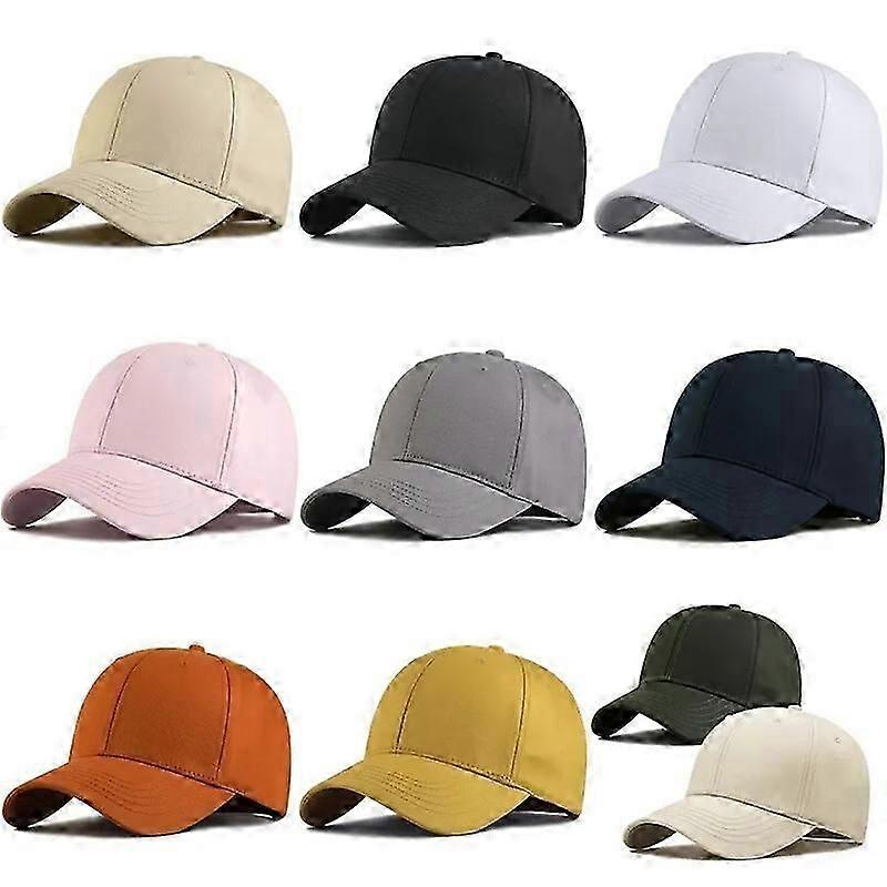 Men Women Large Head Oversize Big Baseball Cap Structured Hat XL 60cm Solid Y