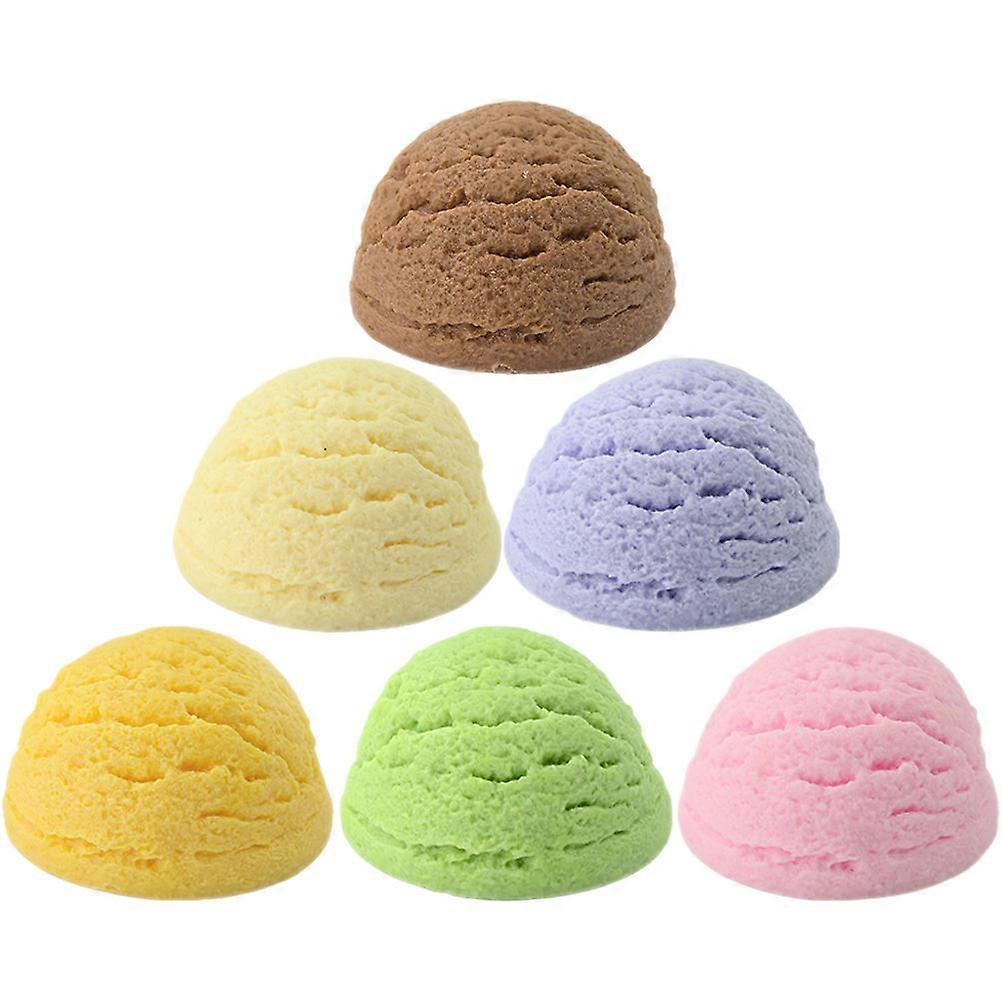 Artificial Ice Cream Balls Simulation Ice Cream Balls for Display 12Pcs