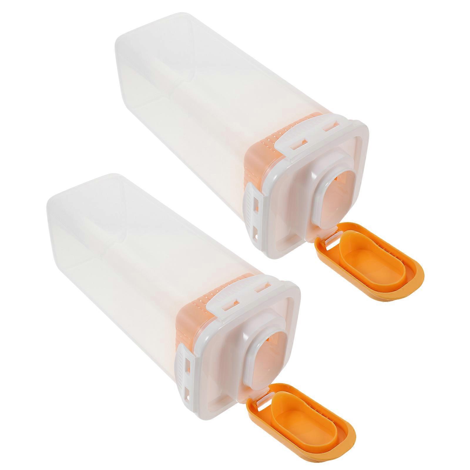 Laundry Powder Box Container for Home Use 6Pcs Transparent Refillable Bottles