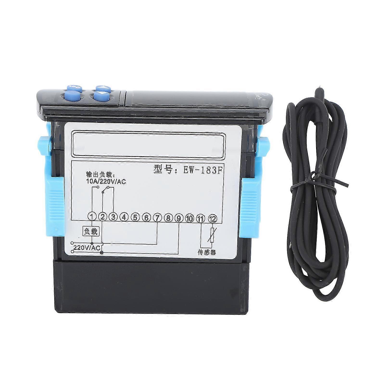 Universal Temperature Controller Dual Display Window Microcomputer Thermostat for Cooling Heating AC220V 25-26