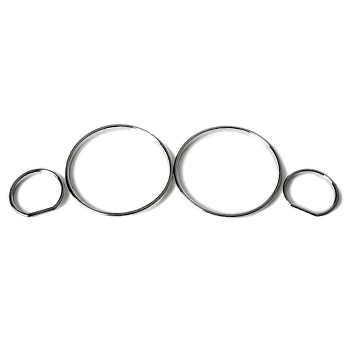 Car Speedometer Cover Bezel Trim Dashboard Gauge Ring Set for BMW E32 / E34 Models