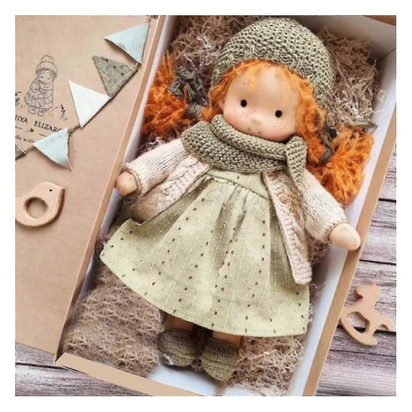 دمية والدورف اليدوية ، دمية والدورف المصنوعة يدويا ، دمية كروشيه خمر