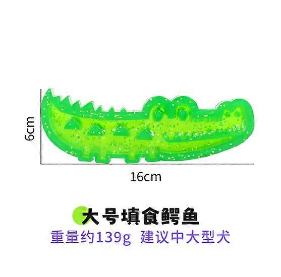 Slow Feed Chew and Fetch Crocodile, Dog Slow Feeder Puzzle Toy