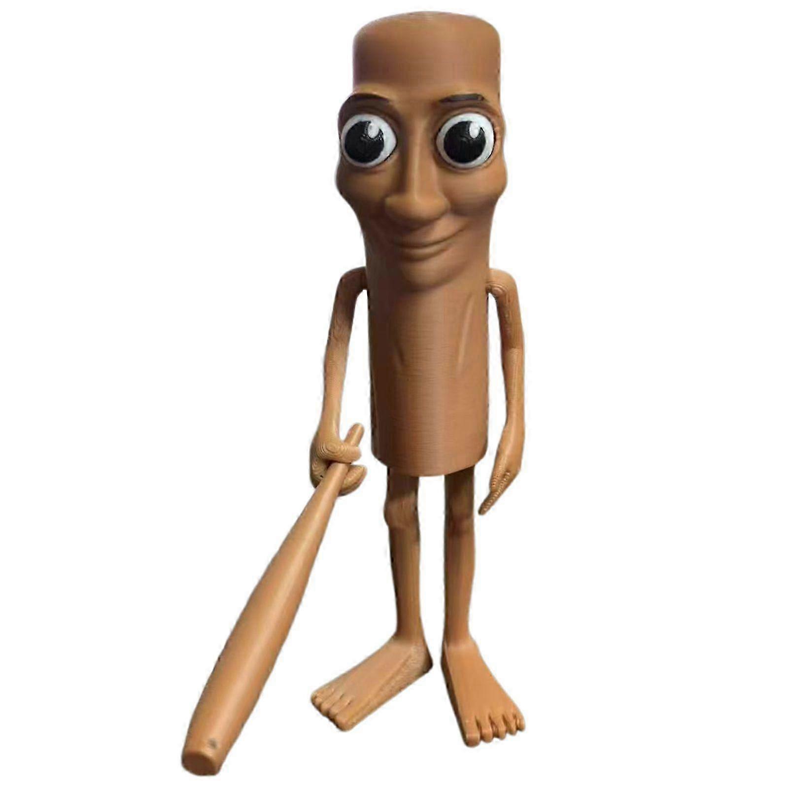 Italian Viral Doey Doughman Toy, 3D Printed Figurines Desk Decor for Tung Tung Tung Sahur, Brainrot Collectible Gift for Fans