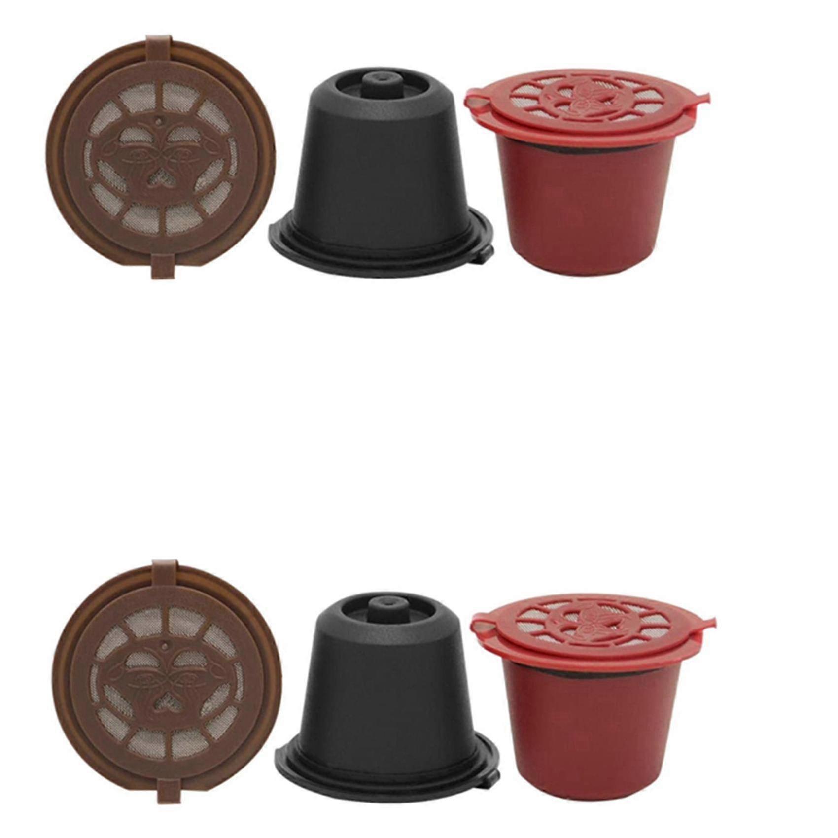 25-26 6 Pcs Refillable Reusable Espresso Capsule For Coffee Machine Reusable Capsule Refill Empty Capsule