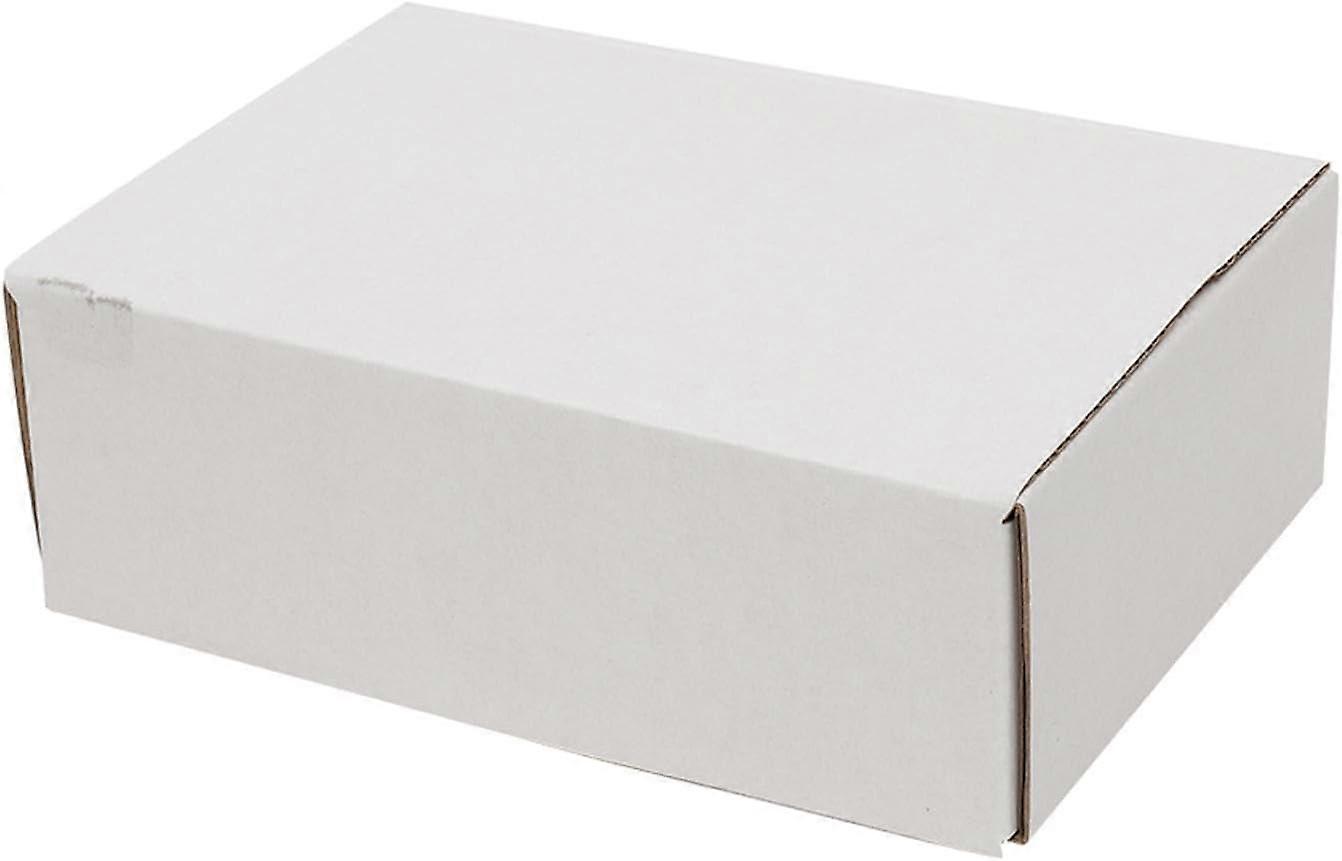 50 corrugated boxes 6x4x2 inches white on the outside and yellow on the inside
