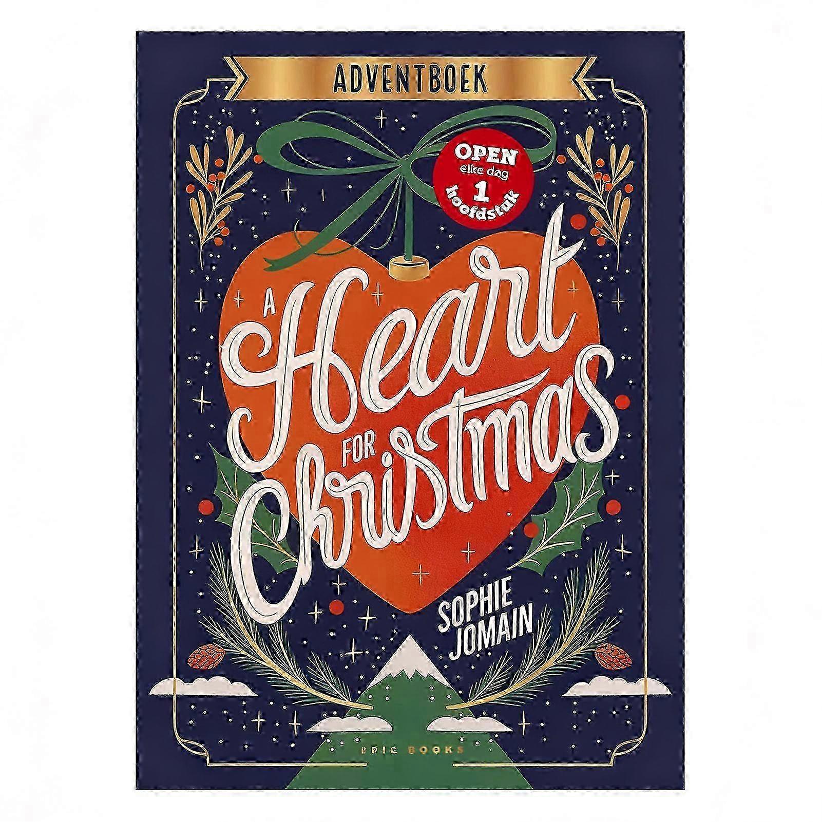 Een hart voor Kerstmis Advent Romantiek, Kerst Liefdesverhaal Advent, Romantiek Advent Boek, Open een Hoofdstuk per Dag