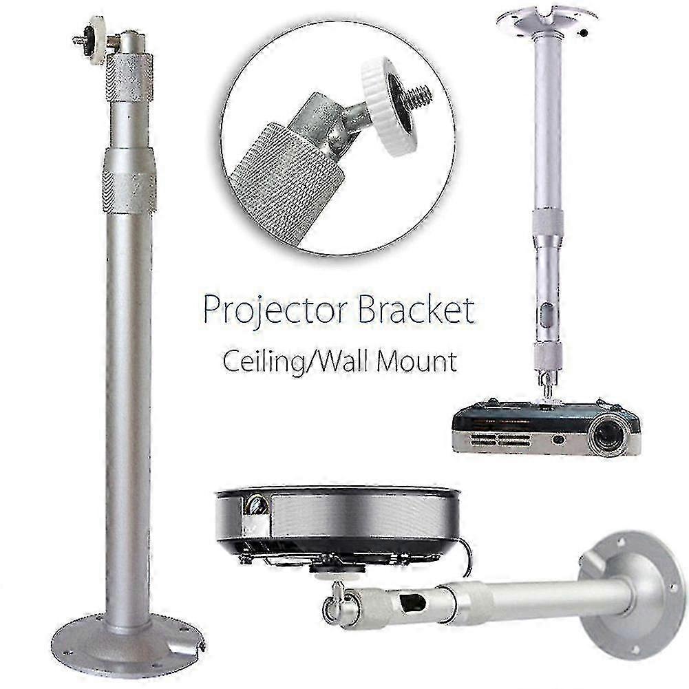 25-26 Universal 20-40cm Projector Ceiling Wall Mount Aluminium Bracket 15kg Capacity