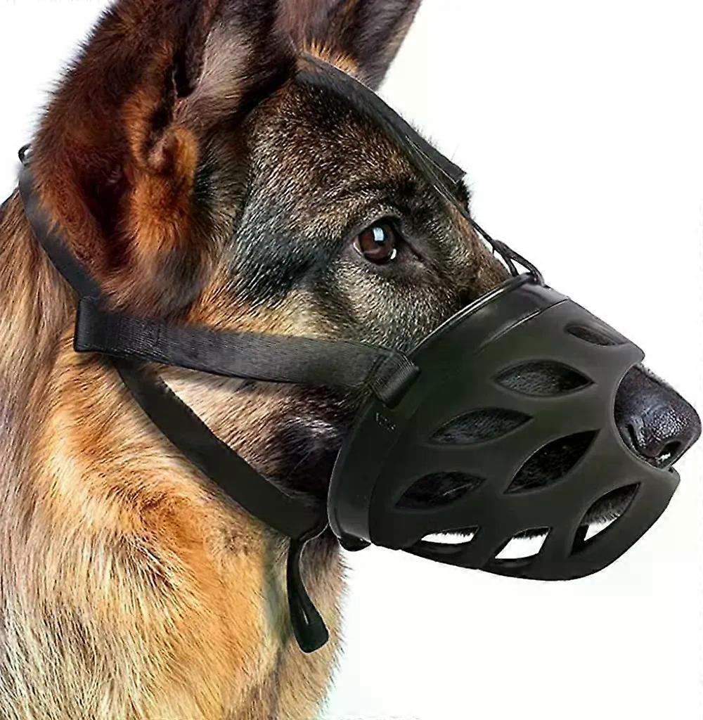 Dog Muzzle, Breathable Basket Muzzle for Small, Medium, and Large Dogs,