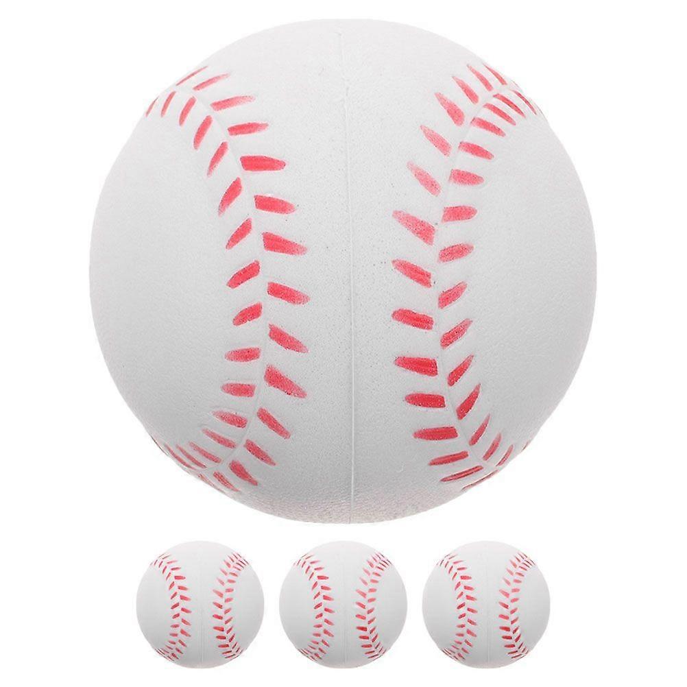 4 قطع كرات التدريب كرات تدريب صغيرة كرات لينة لاعبين مراهقين كرات تدريب كرات البيسبول التدريب