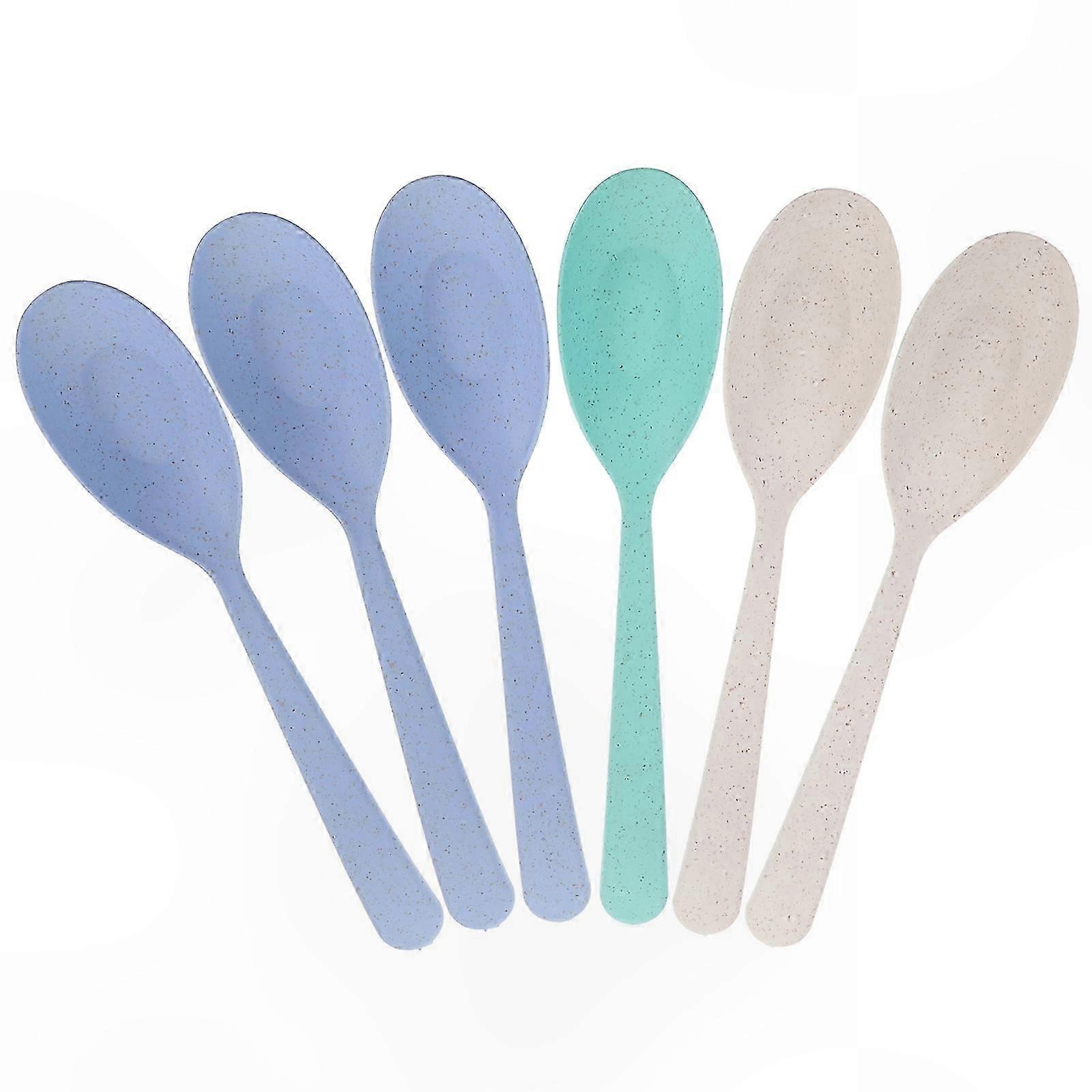 6-Piece Set of Anti-Scald Straws and Spoons for Kids, Perfect for Home Use and Toddler Meals