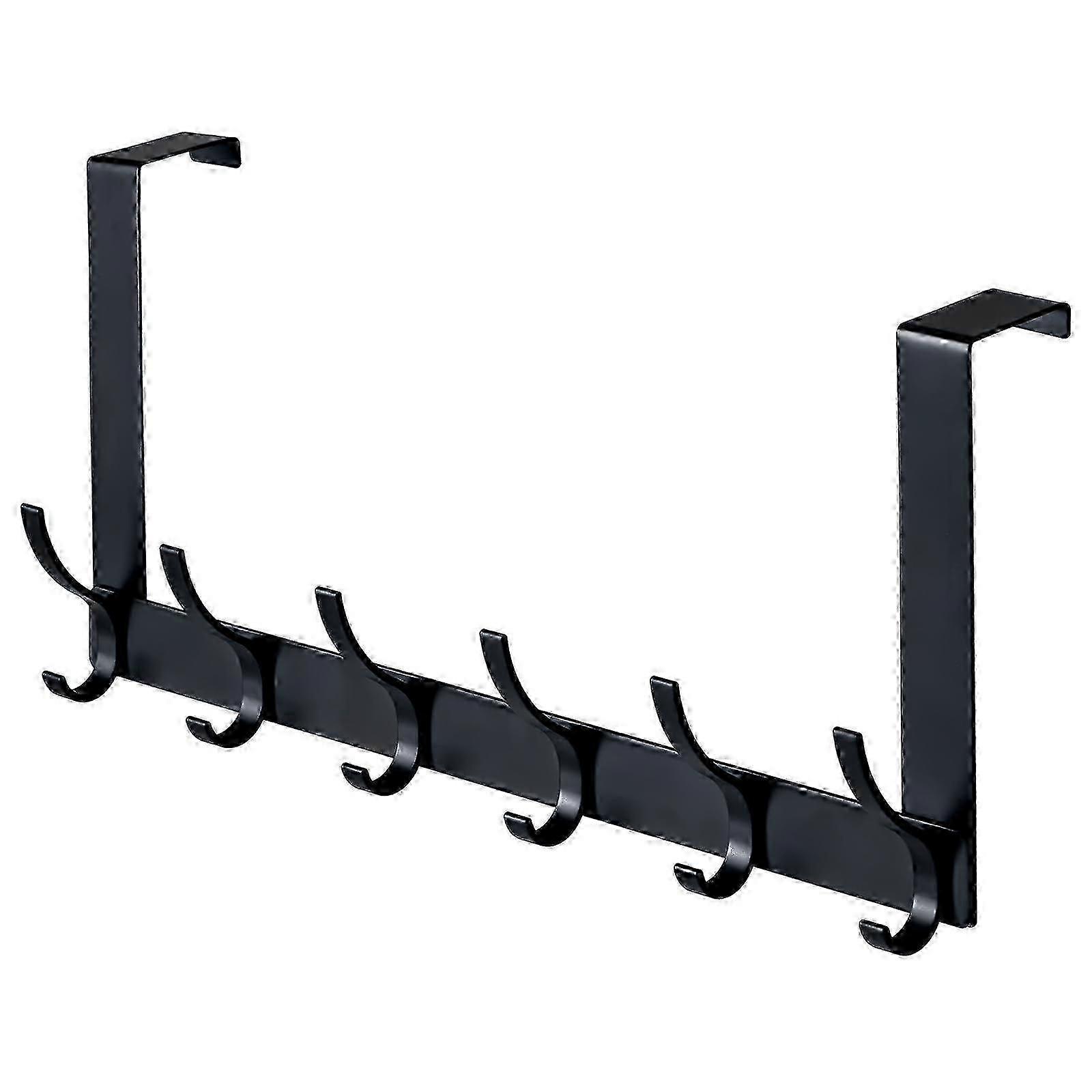 12 Hooks Sturdy Over The Door Hooks for Bathroom Large Size