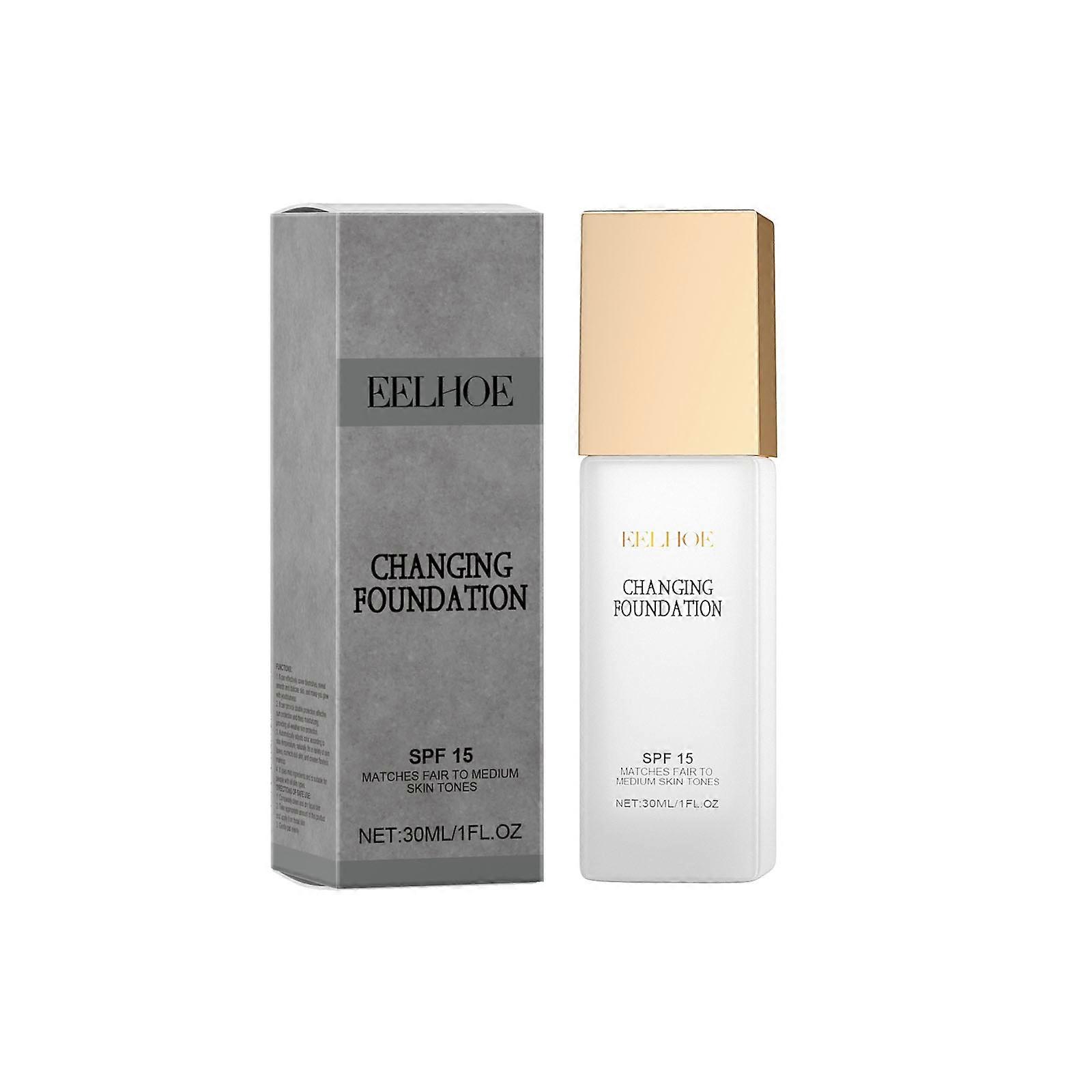 Eelhoe Temperature Change Liquid Foundation Moisturizing And Nourishing Liquid Foundation Natural Light Concealer Brightening And Rejuvenating