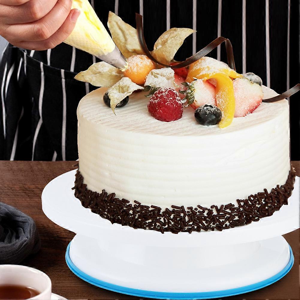 6Pcs/Set Kitchen Cake Decorating Turntable Cake Rotating Display Stand with Scraper DIY Tool