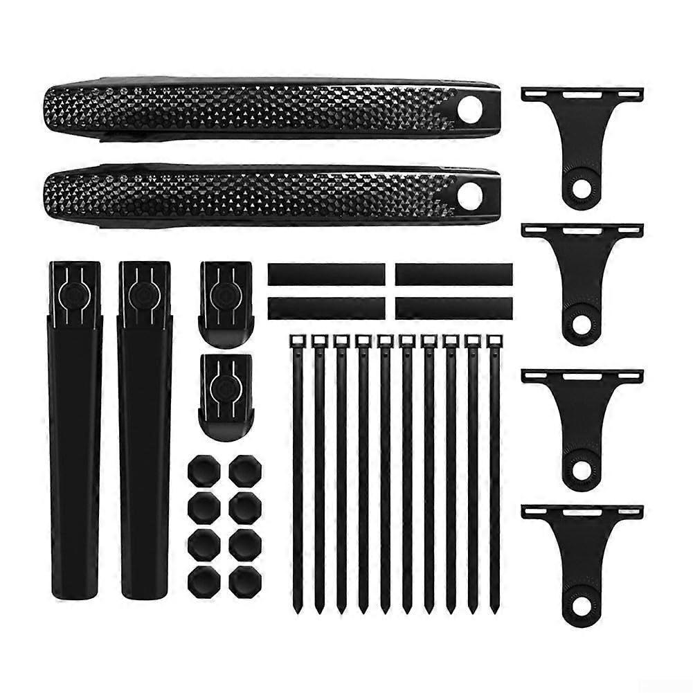 Extended Coverage For Bicycle Mudguards Front And Rear For MTB And Road Bikes Adjustable Design For Frame Types 2 Piece