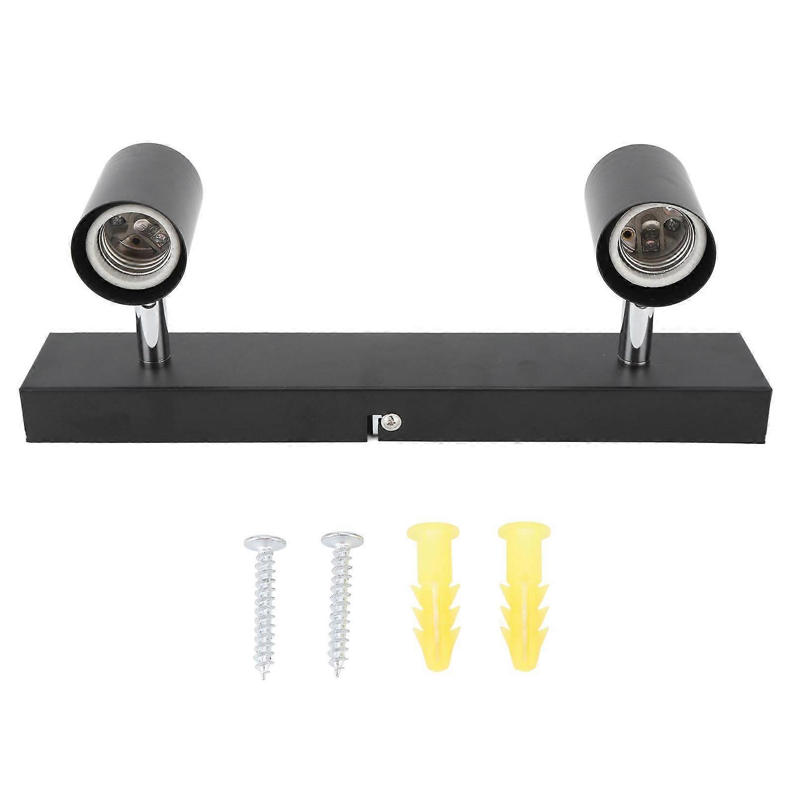 LED Track Light Two Bulb Fixed Rail with Rotating Heads Ceiling Track Light Fixtures for Kitchen
