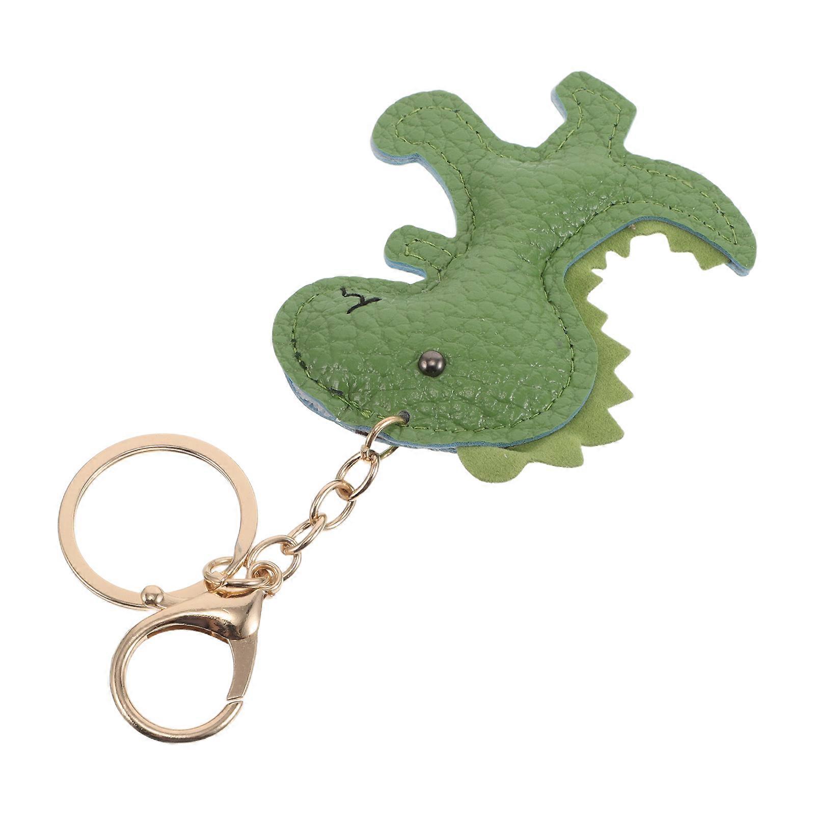 Dinosaur Keychain Cute PU Dinosaur Pendant for Backpacks with