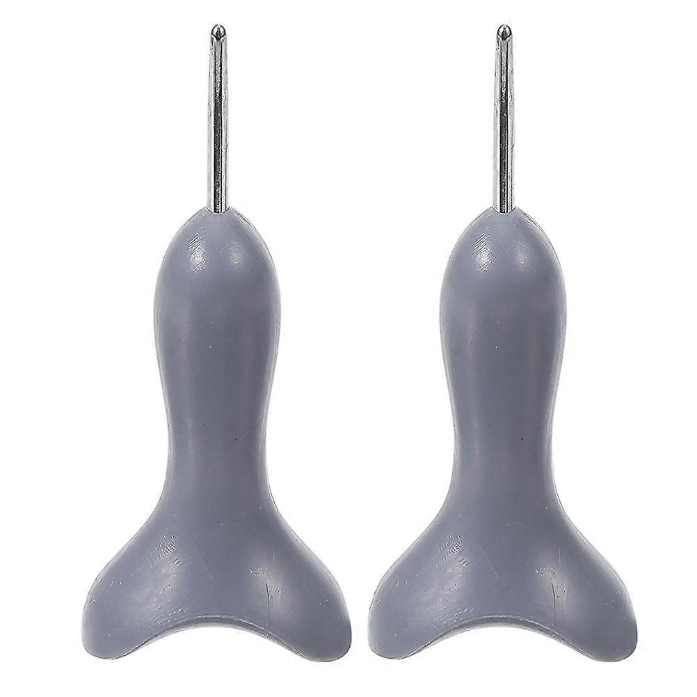 Braille Stylus Pen for Blind Writing 2Pcs Grey ABS Learning Tool