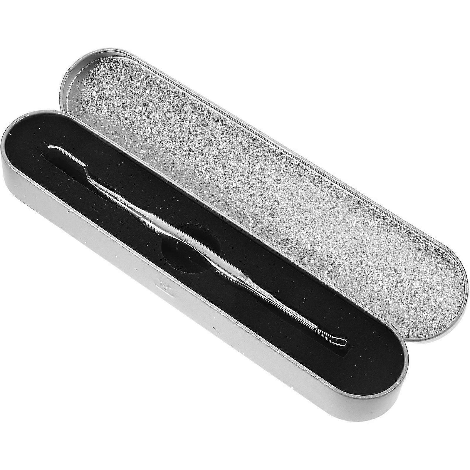 Facial Pimple Cleaner Spade Stainless Steel Dual-Ended Blackhead Scraper Pimple Prep Tool Metal Pimple Cleaning Tool Blackhead Extractor Tool