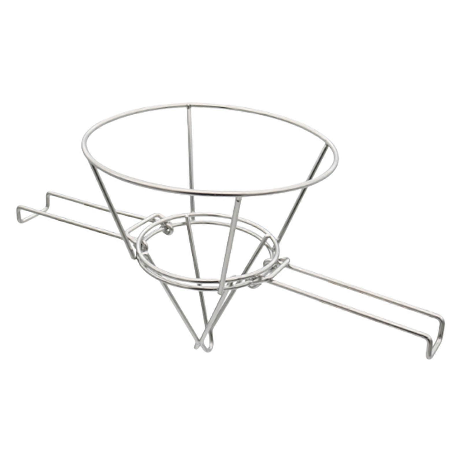 High Efficiency Oil Filtration System Cone Shape 304 Stainless Steel Texture Oil Strainer Suitable for Most Deep Fryers Multicolor