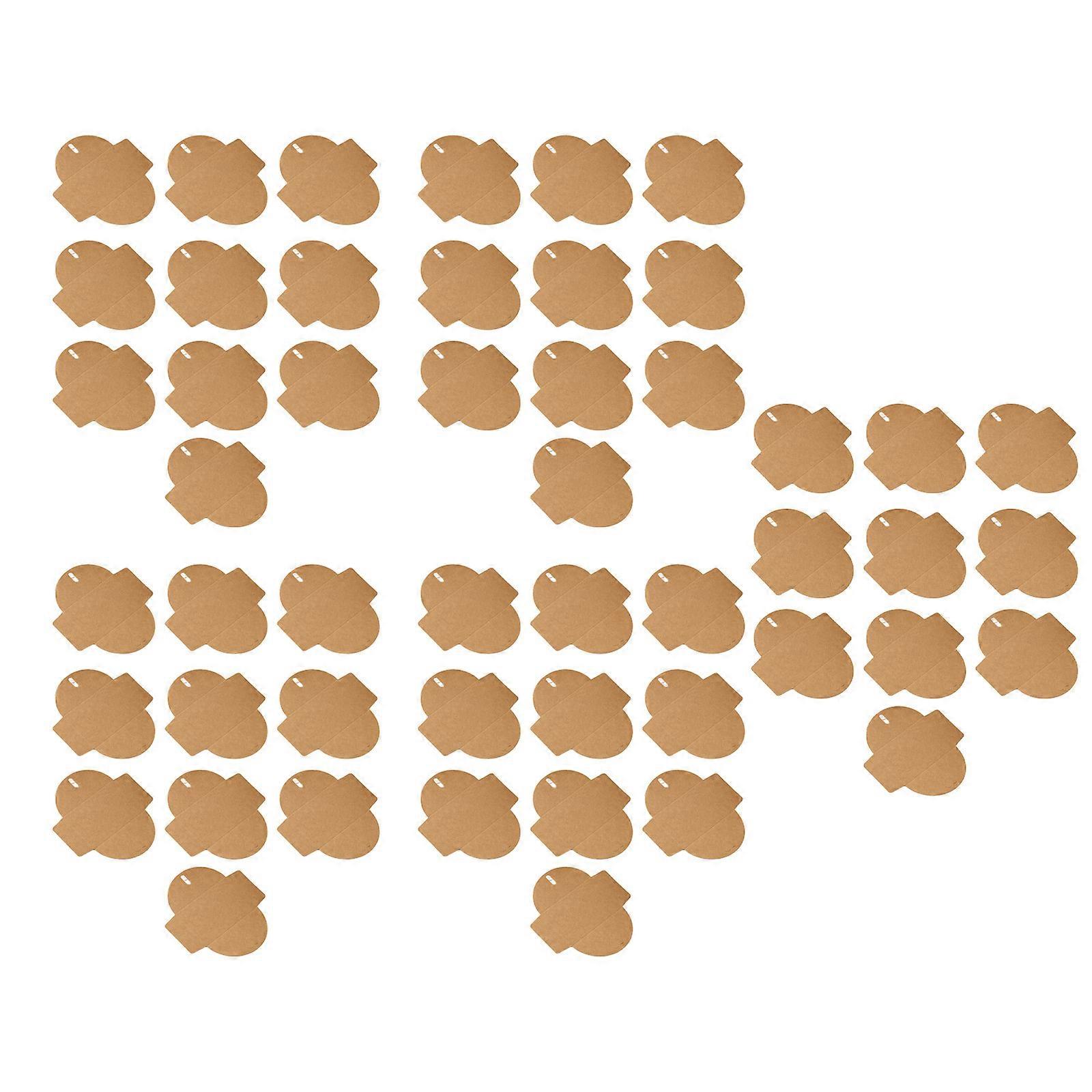 10/50Pcs 4x6 Inch Brown Papers Paper String Business Envelope Latches Closure Design Heart Clasps Cardboard Envelope Set  small