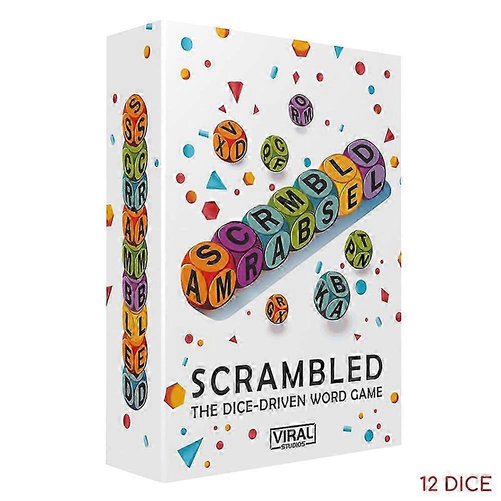 Scrambled Dice Game Fast-Paced Word Party Game | Spell, Shout, and Win in This Ultimate Brain-Sprint Challenge for 1-5 Players for Families, Party