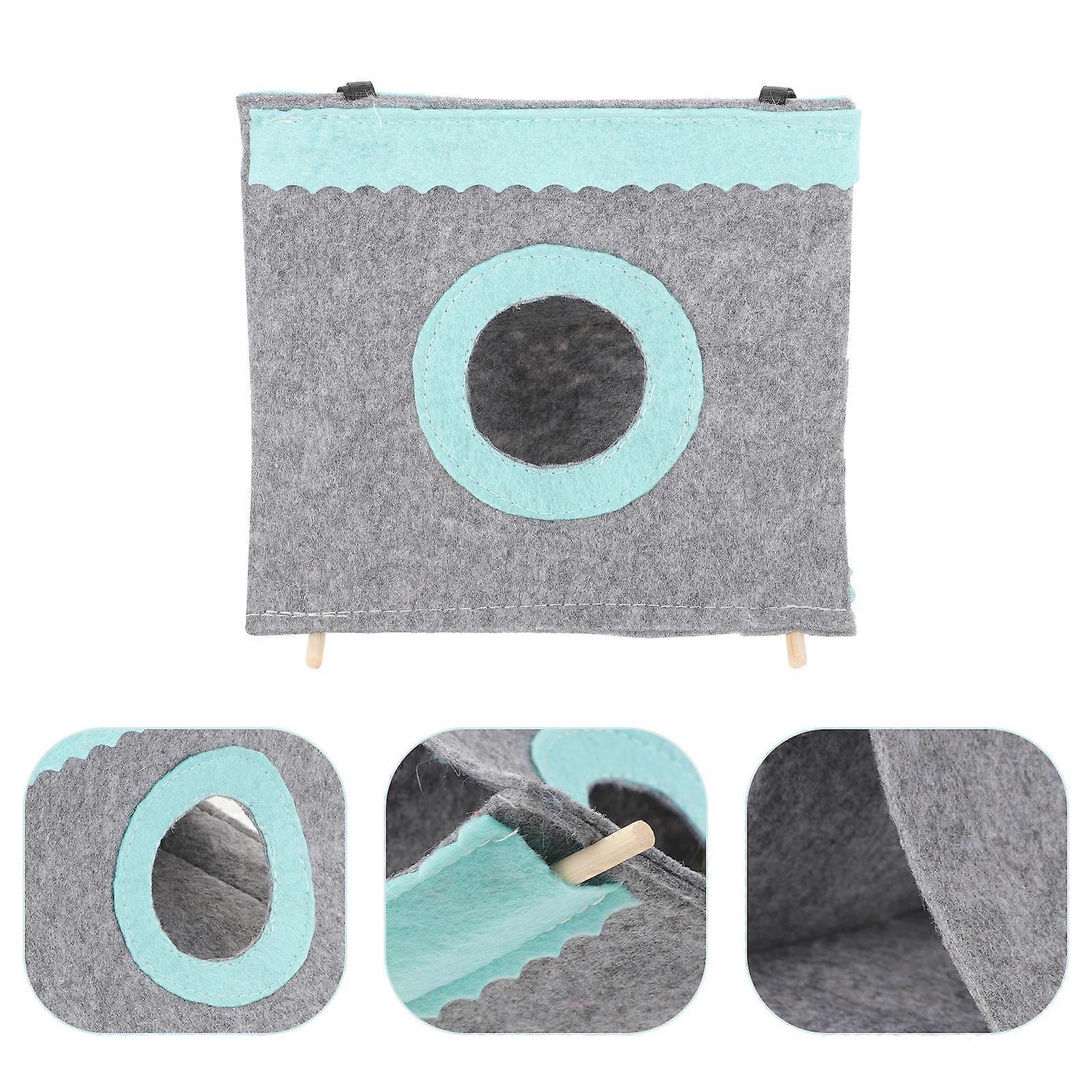 Pet Parrot Supply Summer Use Breathable Bird Hut Tent Triangle Parrot Hammock for Bird Resting