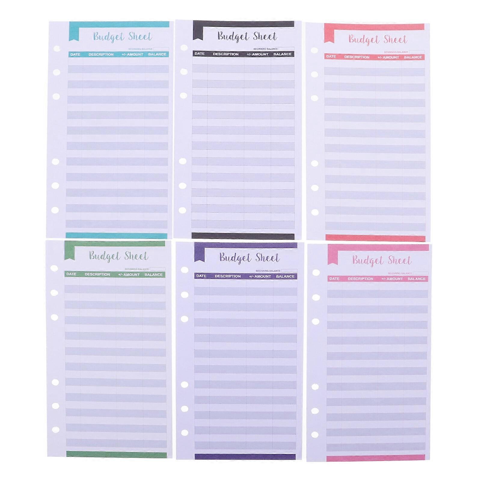 A6 Binder Calendar w/ 20 Expense Sheets & Budget Envelopes