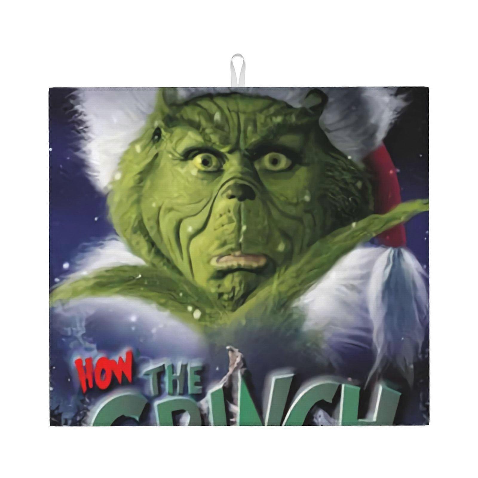 The Grin-Ch Dish Drying Mat For Kitchen Counter, Microfiber Dish Mat, Fast Absorbent Draining Pad