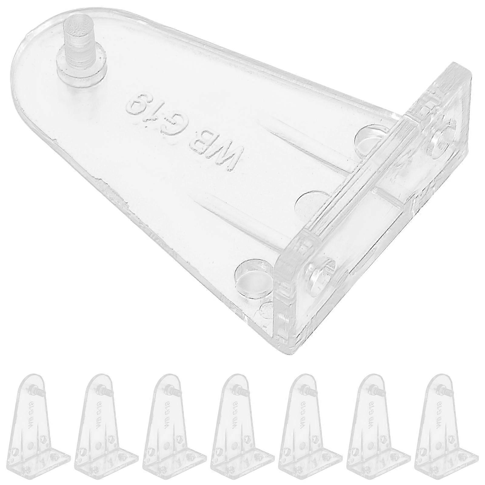 8Pcs Acrylic Blind Hold Down Brackets for Secure Window Shade Installation