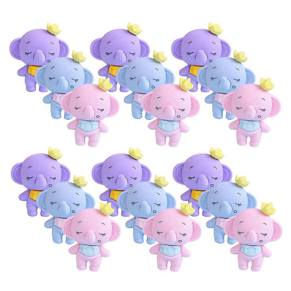 Fun Erasers Kids Elephant Shape Erasers for Students 36Pcs Classroom Rewards