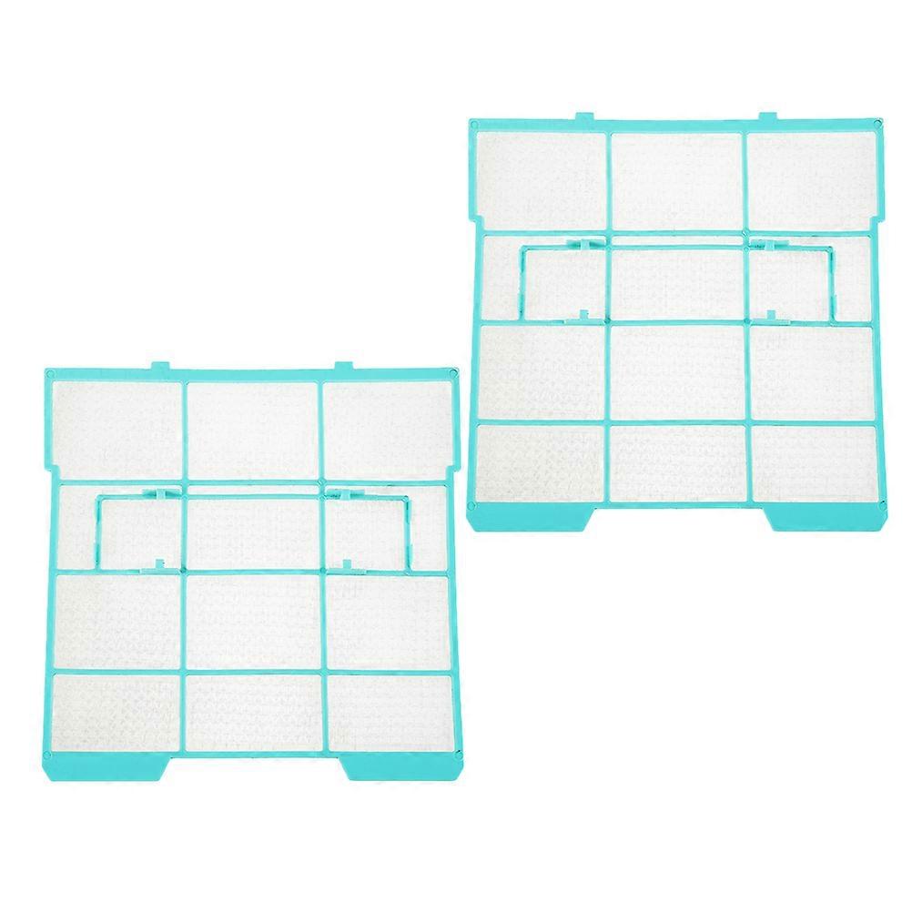 Sky-Blue Plastic Air Conditioner Filter Mesh for Home Use 2Pcs