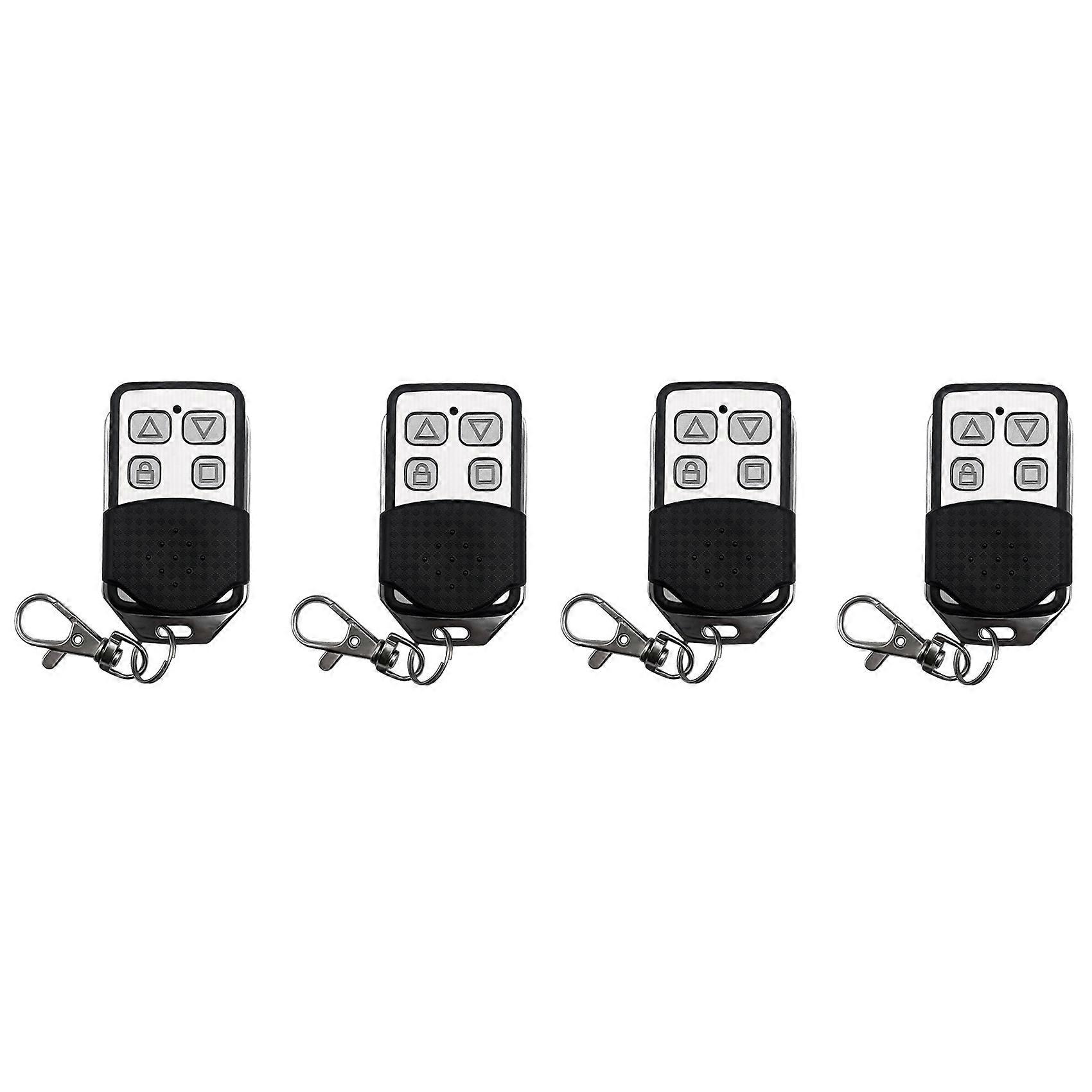 4Pcs 4 Button Electric Garage Door Opener Wireless Remote Control 433MHZ Wireless Radio Frequency Remote Control