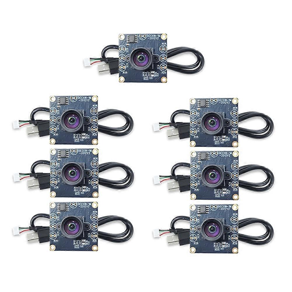 7Pcs 100 Degree Camera Module 1MP OV9732 1280x720 USB Free Driver Manual Focus with 1 Meter Cable for WinXP/7/8/10
