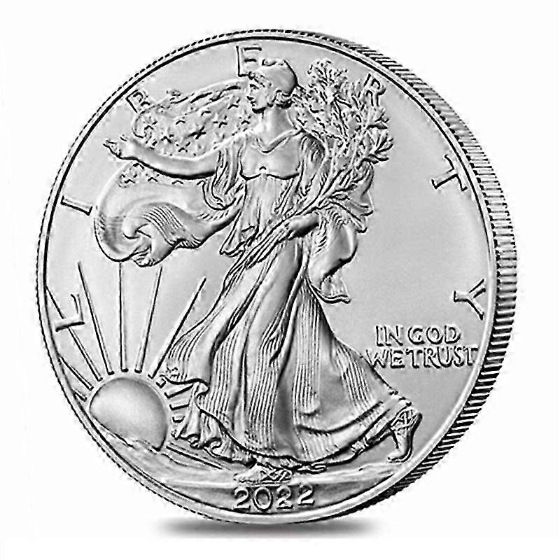 1 unssin hopeinen amerikkalainen kolikko, Brilliant Uncirculated 2021-2024, hopeinen amerikkalainen kolikko, matkamuistokolikko