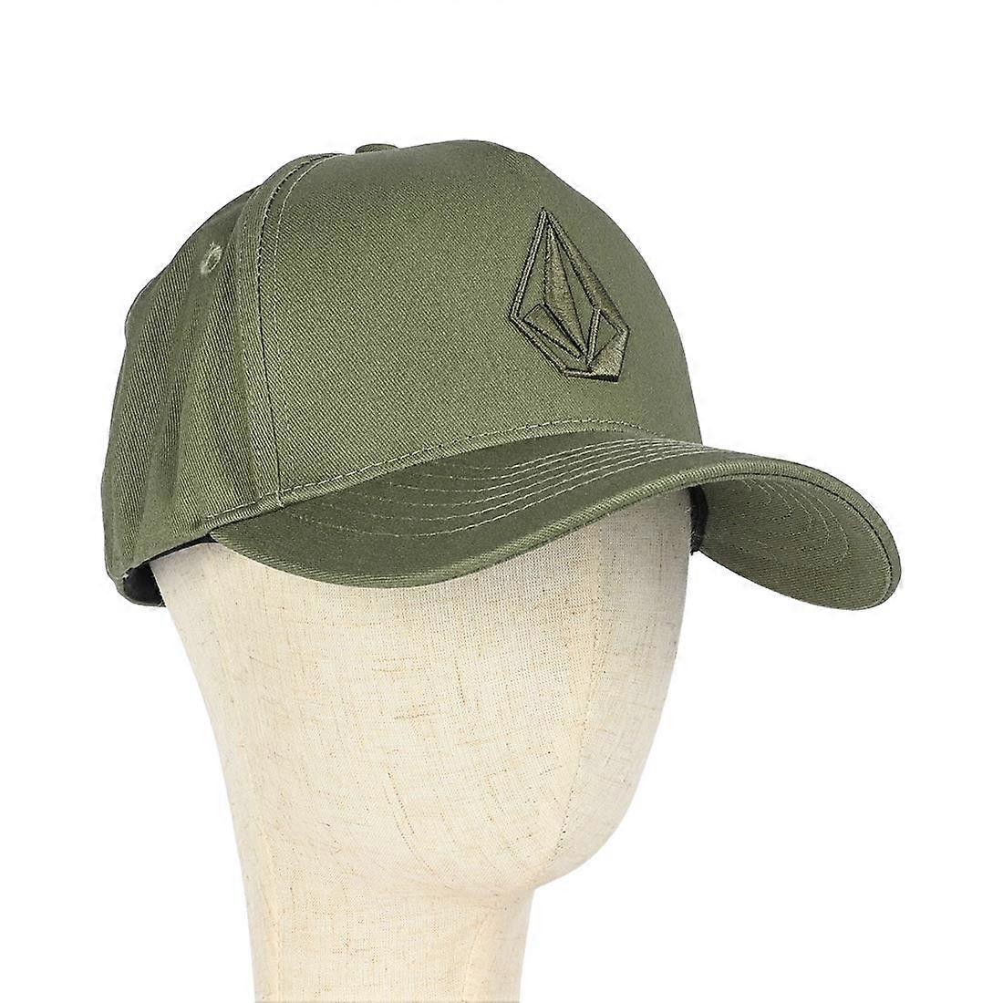 Volcom Embossed Stone ADJ Snapback Cap - Light Olive