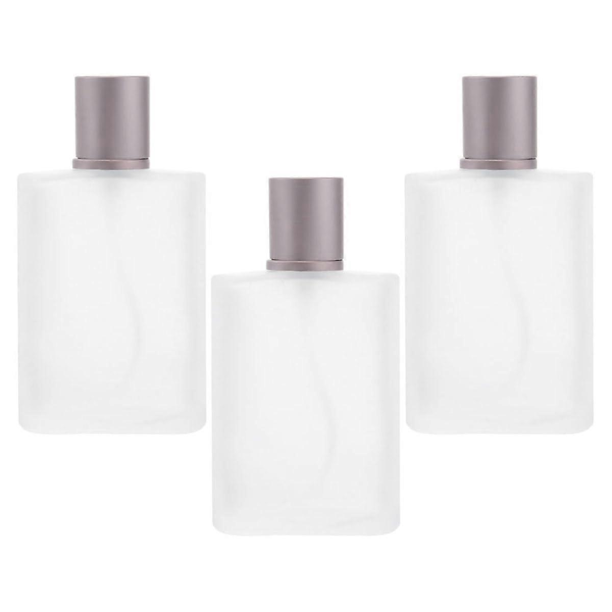 3Pcs Frosted Glass Travel Perfume Atomizer Bottles Refillable Spray for Essential Oils and Fragrance