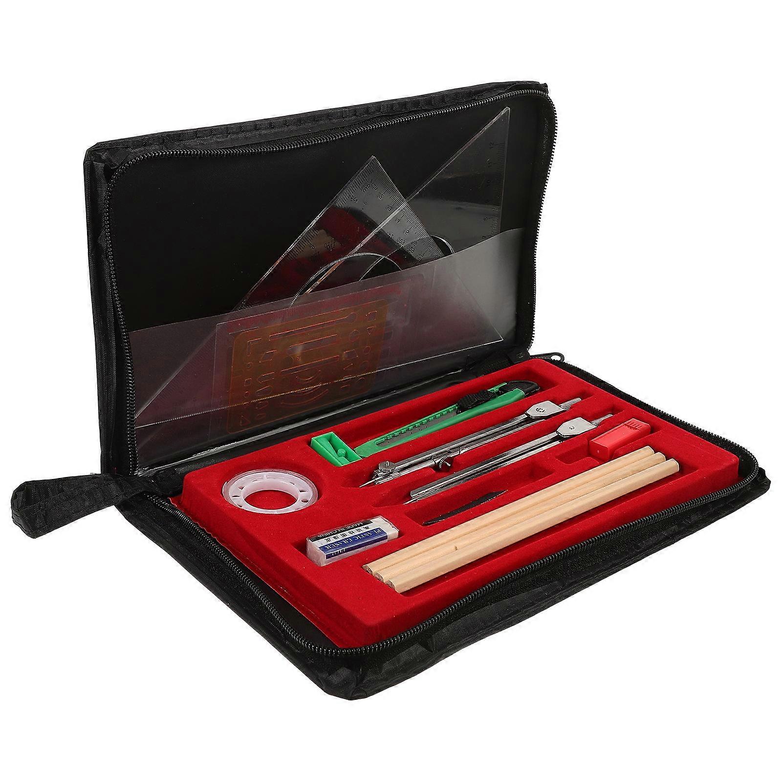 Engineering Drawing Kit Including Drafting Eraser for Drawing Use 1Set