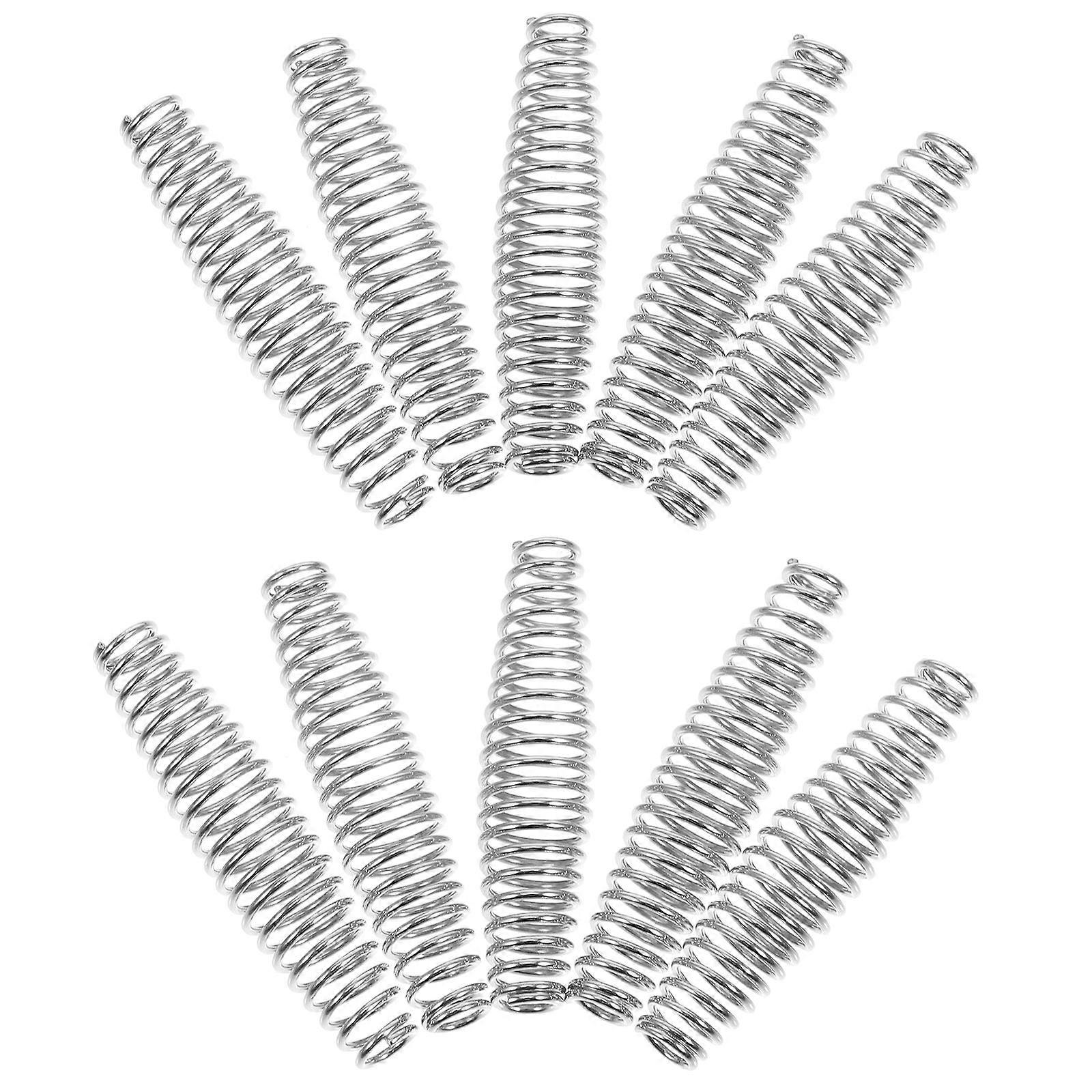 Trimming Scissors Spring Replacement for Pruning Shears 10Pcs Silver